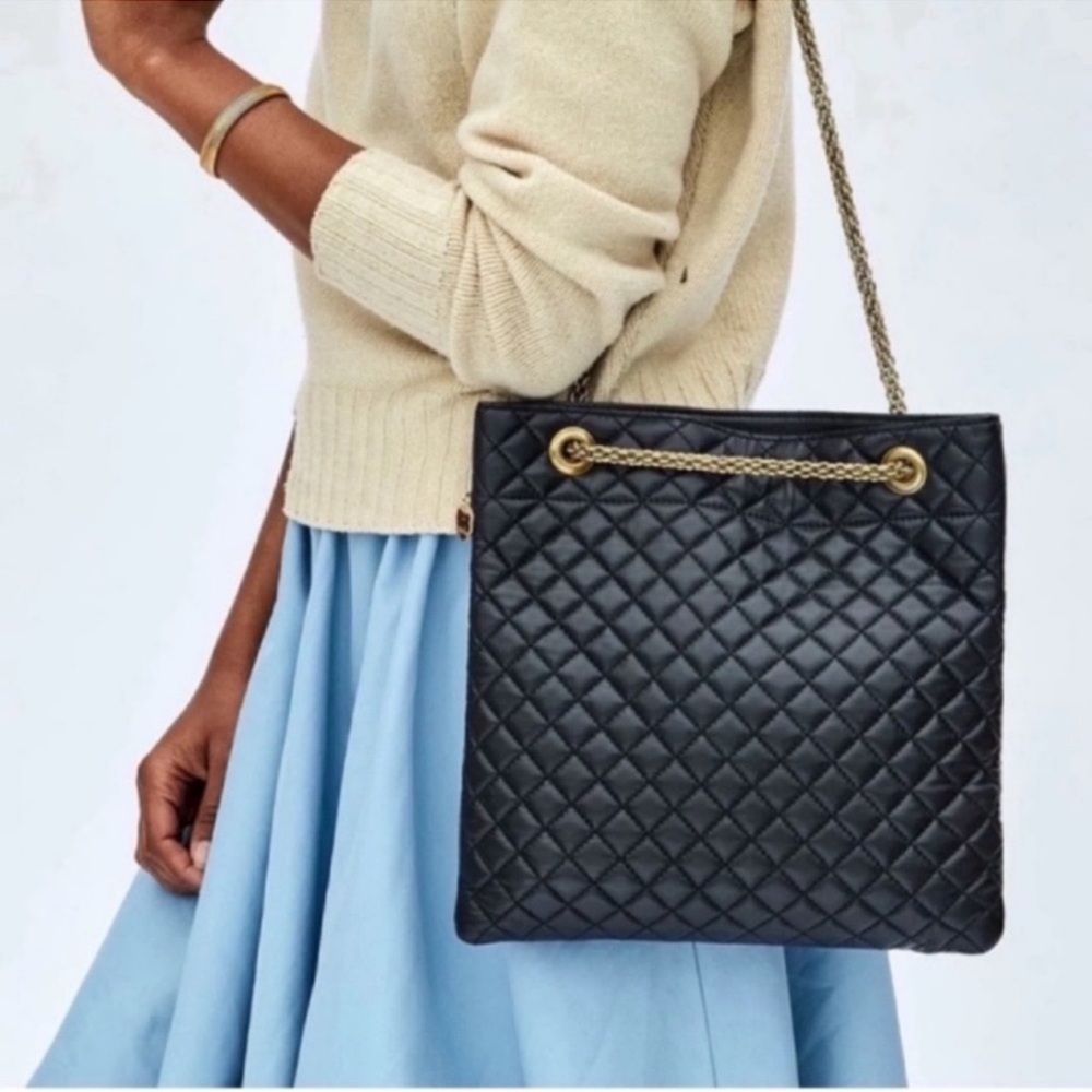 Clare V Delphine Black Shoulder Bag